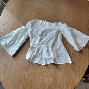 Elegant White Off-Shoulder Blouse